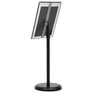 Vidaxl support d'affiche a3 sur pied noir alliage d'aluminium 51206_5