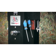 Station de gonflage anti-vandalisme pour pneus de vélos