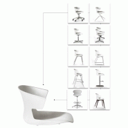 Chaise empilable curve, une gamme design_5