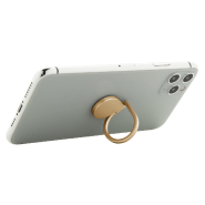 Support pour téléphone portable - anneau de support mobile en métal - base autocollante - couleur doré - 12.5 g_5