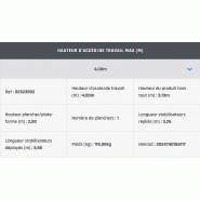 Échafaudage roulant aluminium - Neolium 300 Line Comabi SNC - Hauteur de travail maximale 14 m - Performance aluminium soudé_5