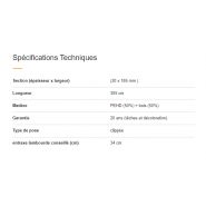 Clôture en composite Fiberon Xtreme Large - longueur 305 cm - LAM112_5