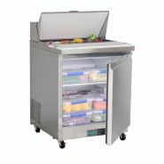 Comptoir de préparation réfrigéré positif 1 porte Série U 154L UA009 Polar_5