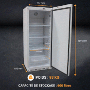 Armoire réfrigérée positive blanche - 420L | L2g - AW-RC600_5