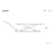 Pont élévateur à ciseaux mobile 4 tonnes 