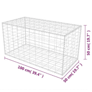 Vidaxl panier de gabion acier galvanisé 100x50x50 cm 142549_5
