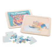 Puzzle en bois et plastique - 9 pièces - Marquage possible - Impression UV Led incluse_5