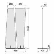 Claustra acoustique VIVA - design atypique, panneaux orientables et finitions personnalisées_5