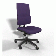 Siège de bureau Wi max avec renfort lombaires - Sokoa - Violet, Non, Oui, Sol dur_5