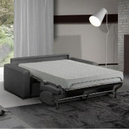 Canapé lit MASTER 3-4 places convertible express - Sommier à lattes Renatonisi - Microfibre gris graphite - Matelas 18 cm_5
