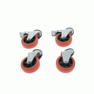 Accessoires pour coffre aluminium série ALU - Lot de 4 roulettes pour coffre aluminium pour série ALUR_5