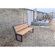 Banc public en bois classique - Urbaneco 42 - Banc et méridienne Miami au style Art Déco 1910_5