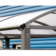 Abri vélos et motos voûte XXL - Structure acier galvanisé - Toiture polycarbonate anti-UV - 5000x3010x4160 mm_5