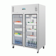 Armoire réfrigérée positive - 2 portes vitrées - GN 2/1 - 770 L | Polar - CW198_5