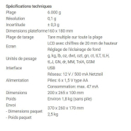 Balance compteuse - capacité 6 kg - affichage en différentes unités de pesage - PCE-BSH 6000 - plateau inox - PCE INSTRUMENTS_5