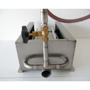 Lave-chaussures avec bassine - Acier inoxydable - Adapté pour 1 à 3 personnes - Brosses de nettoyage et système de régulation d'eau_5