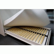 Lit escamotable STRADA-V2 gris mat - Couchage 140 x 200 cm avec surmeuble 6 niches de rangement_5