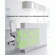 Borne d'accueil Organic avec système d'illumination - MDD - 130, Blanc brillant, A gauche_0