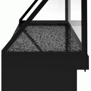 Comptoir chauffant - TORONTO - L1300 mm - Noir - Plaque granit chauffante - P800_5