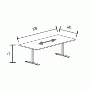 Table de réunion jusqu'à 12 personnes So Albox_5