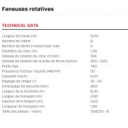 Spider 615/6 faneuse rotative - SIP - largeur de travail 6 m - 6 rotors avec attelage mobile et stabilisateurs_5
