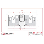 Bureau de chantier modulaire en kit - Avec ou sans sanitaire - Temporaire ou durable_5