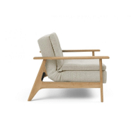 Fauteuil design convertible Dublexo Frej Mixed Dance Natural - Chêne clair - Innovation Living - 90x115 cm_5
