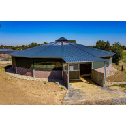 Marcheur suspendu couvert pour chevaux avec rond de longe - 6 à 12 chevaux - Réalisation sur mesure_5