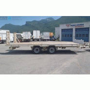 Remorque Louault 2 essieux avec capacité de 19 tonnes