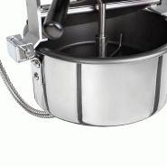 Machine à pop-corn professionnelle 5 kg/h avec chariot - Noir_5