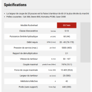 Fraise hydraulique pour pelle 8 à 12t - Rockwheel G5 Twin - RZ-A10_5