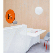 Grande banque d'accueil lumineuse Alpa - MDD - Blanc brillant, Droite_5