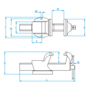 Etau d'établi 100 mm Unicraft - 6350100_5