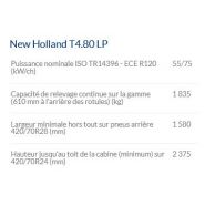 T4.80 LP Tracteur agricole - New Holland - profil surbaissé, centre de gravité bas, puissance maxi 55/75 kW/ch_5