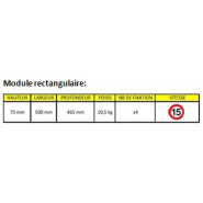 Ralentisseur en PVC recyclé - Visible jour et nuit - Hauteur 7,5 cm - RAL M75 - ADS Equipements Eurl_5