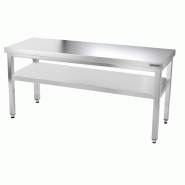 Tables Inox centrales Premium avec Etagère - P 600 mm | Ggm - 1500_5