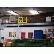 Plateforme / mezzanine industrielle - Cloisons modulaires pour bureaux - Multi-niveaux - Charge jusqu'à 1000 kg/m²_5