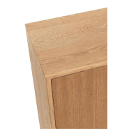 Buffet design BOZA - 2 portes - Bois naturel massif - Style industriel_5