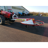 Andaineur de bois et de feuilles 3 points avec entrainement hydraulique de la toupie_5