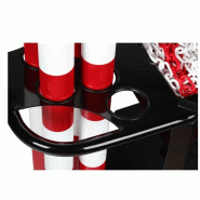 Chariot avec 6 poteaux rouges et blancs_5