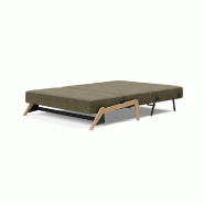 Canapé design convertible Innovation Living Cubed Wood 02 - Lit 140x200 cm - Tissu Cordufine Pine Green_5