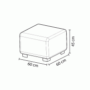 Pouf 1 place gris anthracite_5