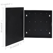 Vidaxl boîte à clés avec panneau magnétique noir 35x35x5,5 cm 322777_5