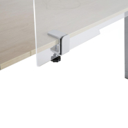 Séparateur Latéral bureau/table 4 mm transparent - H 70 x L 70 cm - Fixation étau latéral - Réf. 490776_5