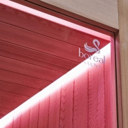 COMBI SAUNA HAMMAM BOREAL® SUBLIMATION ROUGE - 8 PLACES - 340*175*210_5