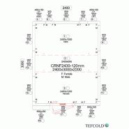 Chambre froide négative 11,68 m3 (2400 x 3000 x 2200 mm) avec monobloc de paroi_5