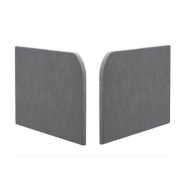 Lit escamotable industriel KEY SOFA avec canapé en tissu gris et teinte chêne - 140x200 cm_5