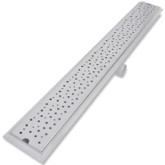 Vidaxl drain de douche linéaire 2 pcs 1030 x 140 mm acier inoxydable 275970_5