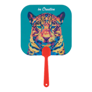 Éventail sur-mesure - poignée en plastique et papier stratifié - impression digitale - minimum 100 pcs_5