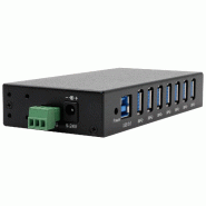 Exsys ex-11237hms hub 7 ports usb 3.2 gen 1 din-rail kit via vl811+ chipset_5